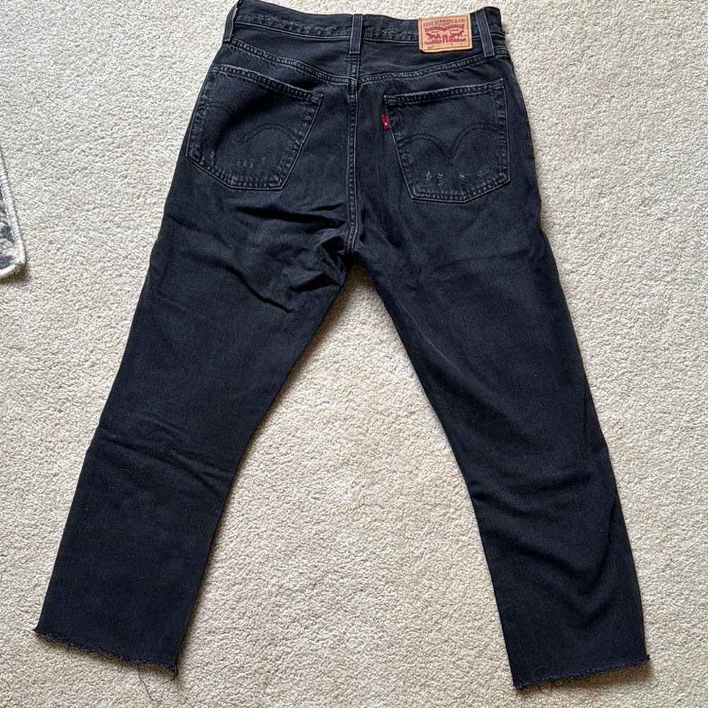 Levi's Women’s Distressed Black Jeans